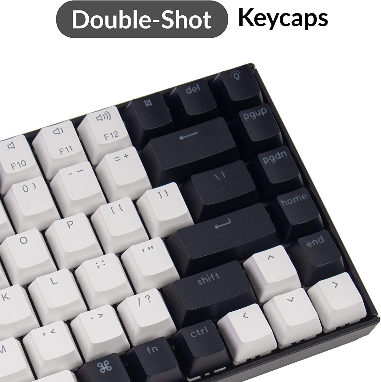 K2 75% Layout Hot-Swappable Bluetooth Wireless/Usb Wired Mechanical Keyboard with Gateron G Pro Blue Switch/Double-Shot Keycaps/Rgb Backlit 84 Keys Computer Keyboad for Mac Windows Version 2