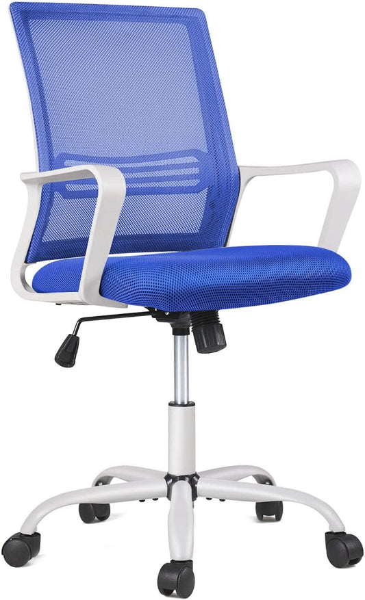 Office Chair, Desk Chair Ergonomic Office Chair Computer Chair, Home Office Desk Chairs with Wheels Mesh Office Chair, Rolling Task Chair with Armrests Mid Back