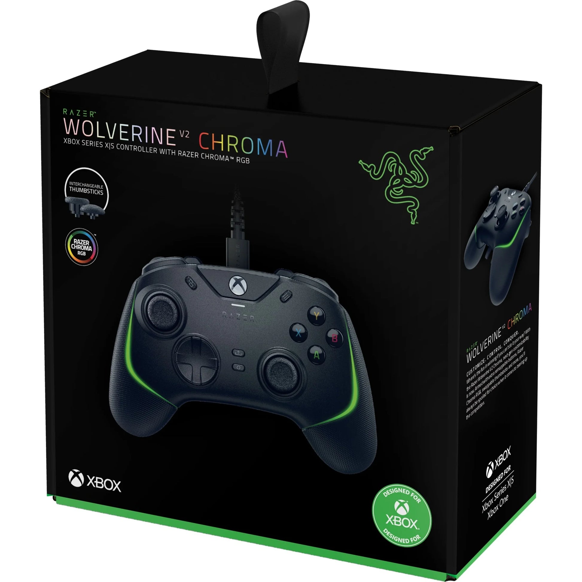 Wolverine V2 Chroma Wired Gaming Controller Xbox Series X|S Controller Black