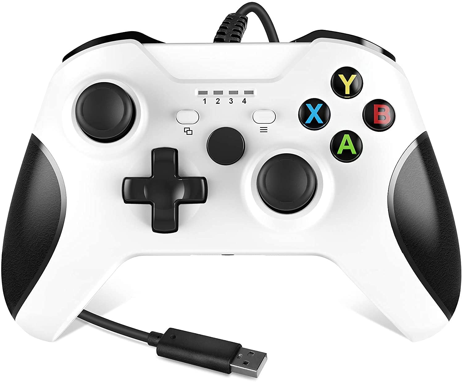 Controller Wired for Xbox One Xbox Wired Controller Gamepad with Headphone Jack for Xbox One/One S/One X/Series X/S/PC Windows 7/8/10 (White)